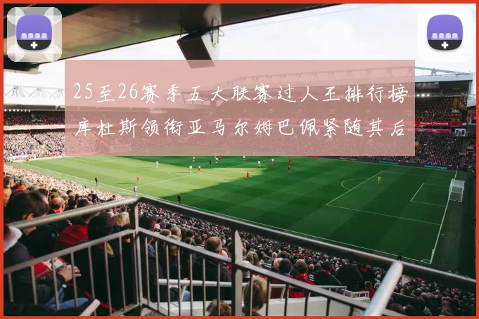25至26赛季五大联赛过人王排行榜库杜斯领衔亚马尔姆巴佩紧随其后